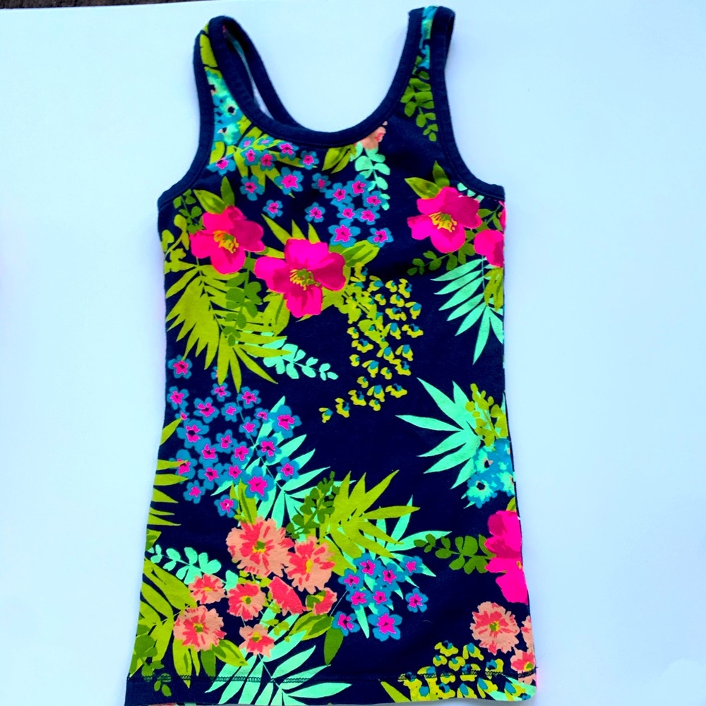 Cherokee floral tank top size 8